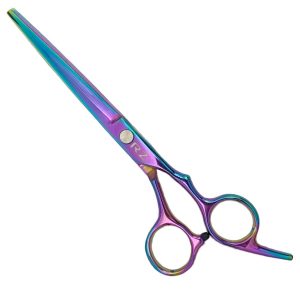 TIJERAS PARA CABELLO MARCA RZ TORNASOL DE FILO LISO 6.5" PULGADAS EN ACERO INOXIDABLE