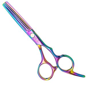 TIJERAS PARA CABELLO MARCA RZ TORNASOL ENTRESACAR SENCILLAS EN ACERO INOXIDABLE