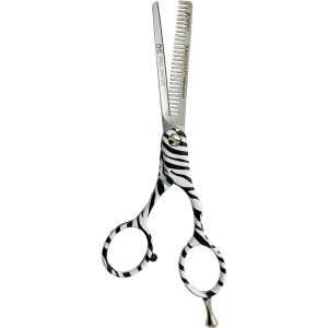 Tijeras Raugcci Línea Profesional Zafiro Diseños Entresacar Sencilla Zebra
