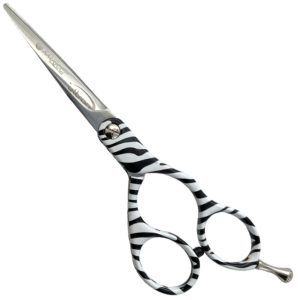 Tijeras Raugcci Línea Profesional Zafiro Diseños 5,5 Pulgadas Deslizante Zebra