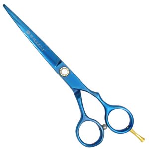 Tijeras Raugcci Línea Profesional Titanium Corte Deslizante Azul 6,5 Pulgadas