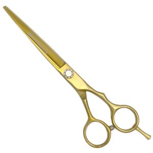 Tijeras Raugcci Línea Profesional Titanium Corte Deslizantes Oro 6,5 Pulgadas
