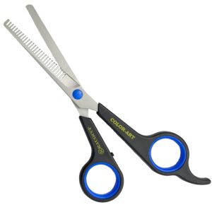 Tijeras Raugcci Entresacadora Sencilla "Color Art" Azul