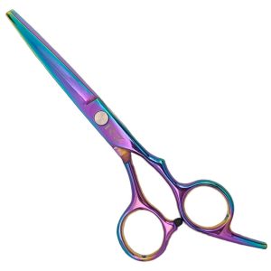 TIJERAS PARA CABELLO MARCA RZ TORNASOL DE FILO LISO 5.5" PULGADAS EN ACERO INOXIDABLE
