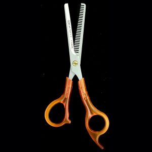 Tijeras Raugcci Entresacadora de Cabello "Cool" Naranja Traslucida