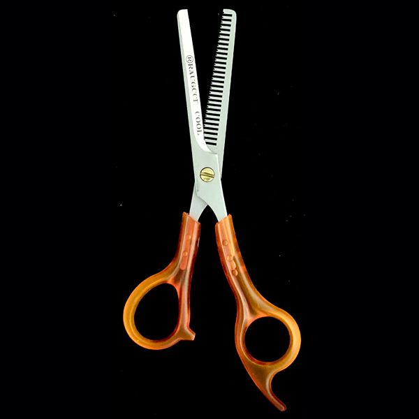 Tijeras Raugcci Entresacadora de Cabello "Cool" Naranja Traslucida