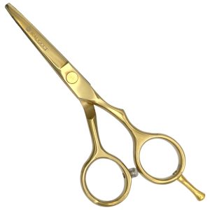 Tijeras Raugcci Línea Profesional Titanium Corte Deslizante Oro 4.5 Pulgadas