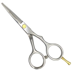 Tijeras Raugcci Línea Profesional Titanium Corte Deslizante Plateada 4.5 Pulgadas