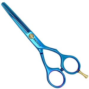 Tijeras Raugcci Línea Profesional Titanium Entresacar Azul