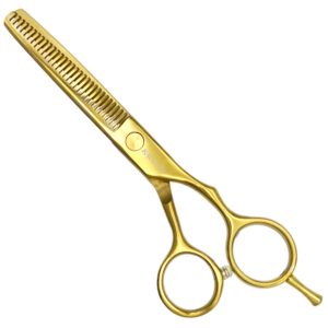Tijeras Raugcci Línea Profesional Titanium Entresacar Oro